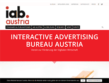 Tablet Screenshot of iab-austria.at